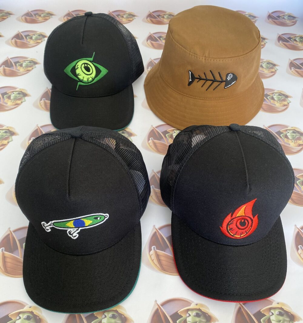 Kit de Bonés e Chapéu AlienFishing