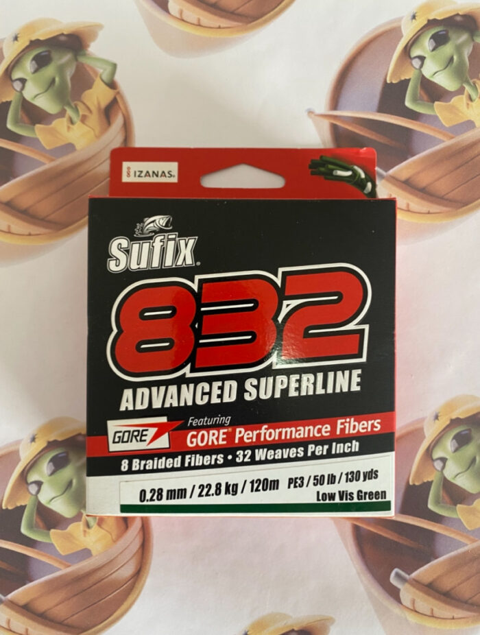Linha Sufix 832 Advanced Superline X8 0,28mm 50lbs 120m - Cor Verde Musgo