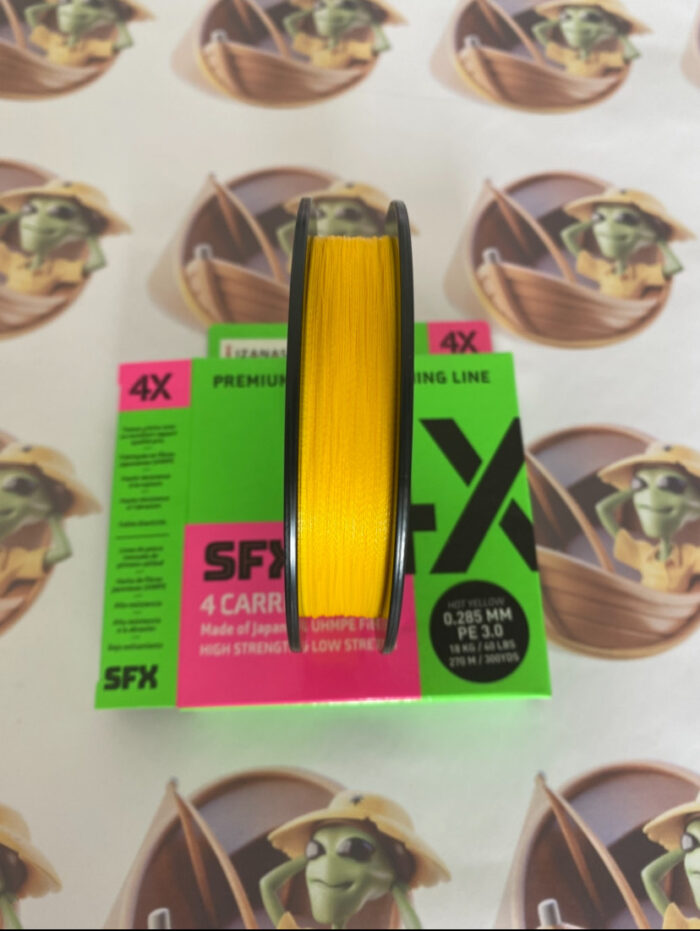 Linha Sufix SFX X4 0,28mm 40lbs 270m - Cor Amarelo - Image 2