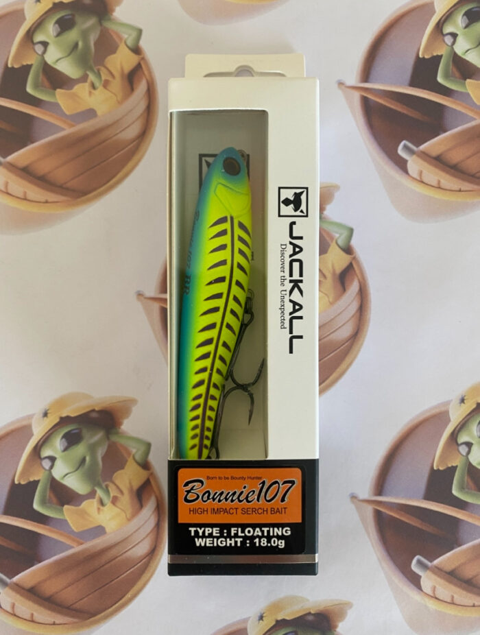 Isca Jackall Bonnie 107 Cor Bone Blue Chartreuse - Imagem 2