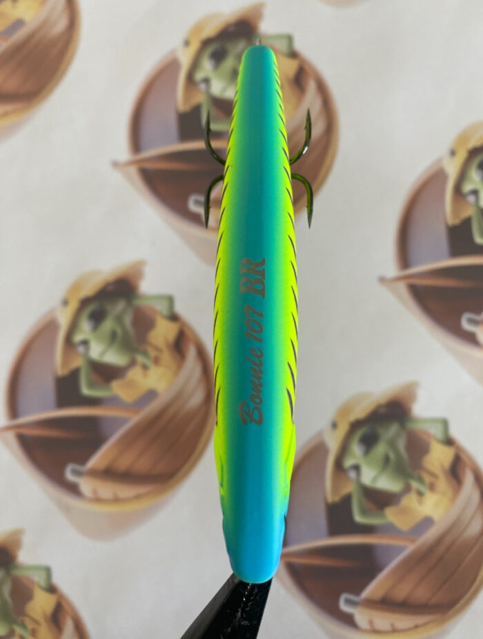 Isca Jackall Bonnie 107 Cor Bone Blue Chartreuse - Imagem 5