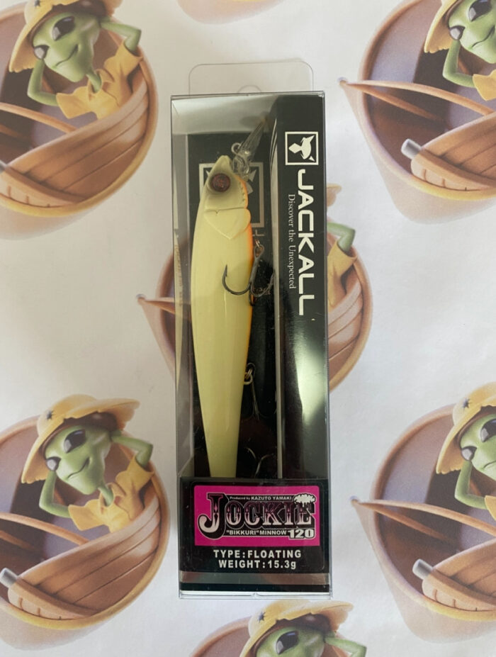 Isca Jackall Jockie 120F Cor Bone - Imagem 2
