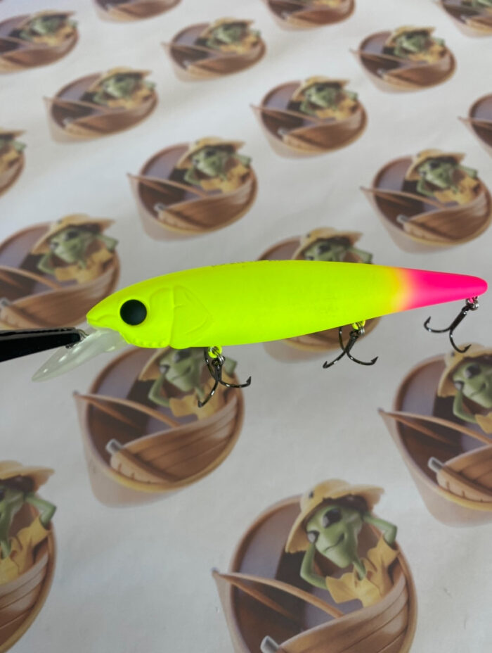 Isca Jackall Jockie 120F Cor Mat Chartreuse Pink Tail