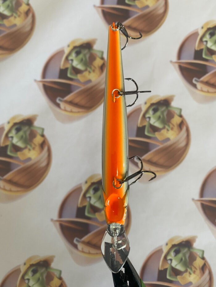 Isca Jackall Jockie 120F Cor Silver Orange Belly - Imagem 5
