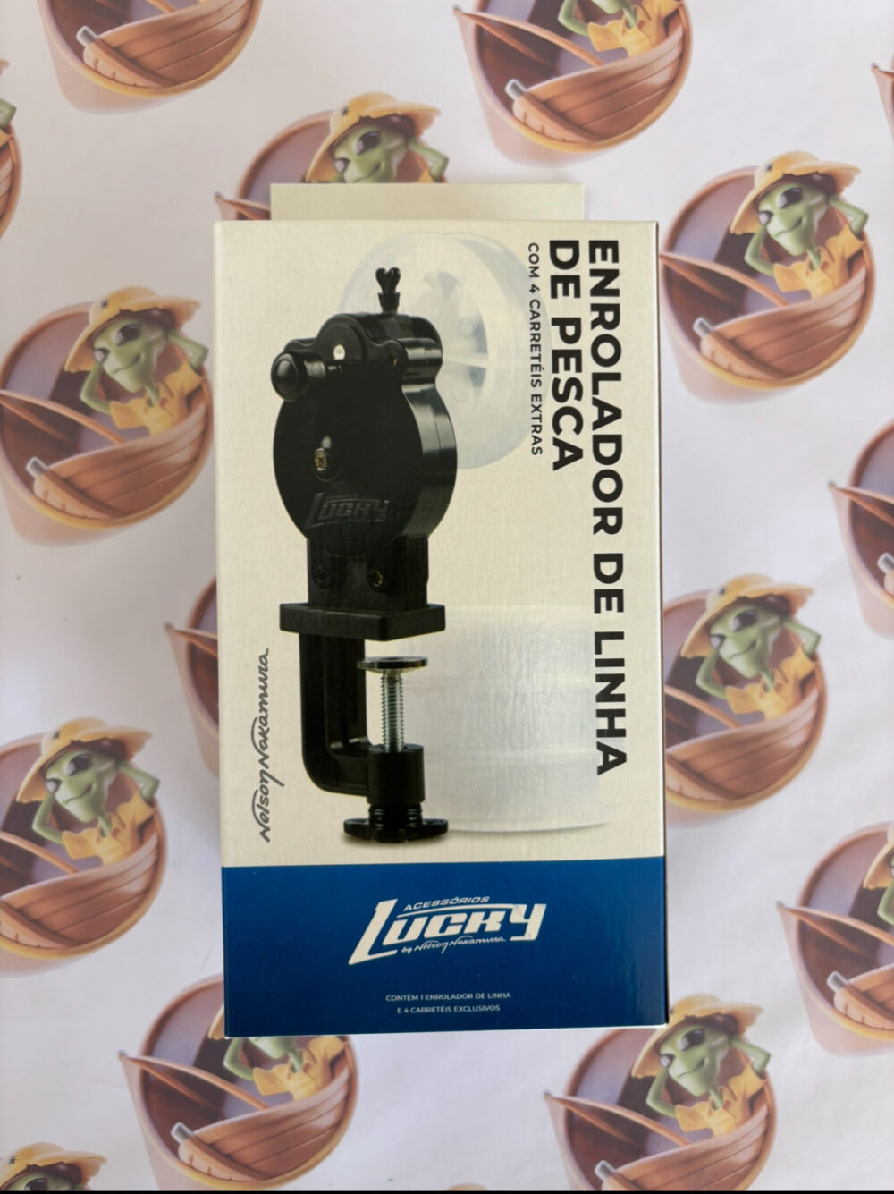 Enrolador de Linha de Pesca Lucky - Nelson Nakamura com 4 carreteis Extras
