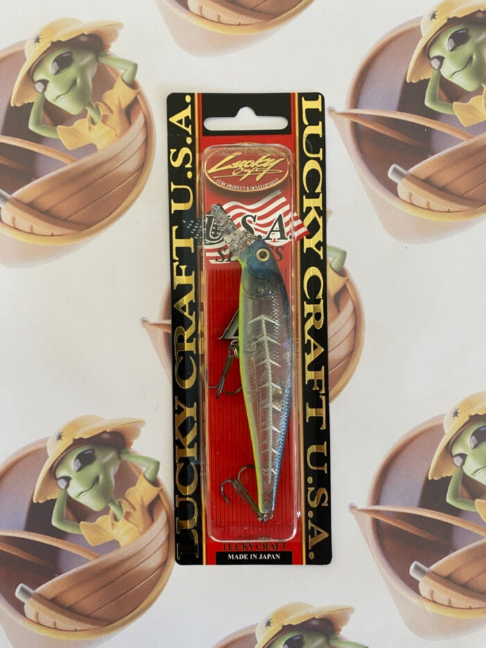 Isca Lucky Craft Pointer 100 SP Cor Bone Pro Blue - Imagem 2