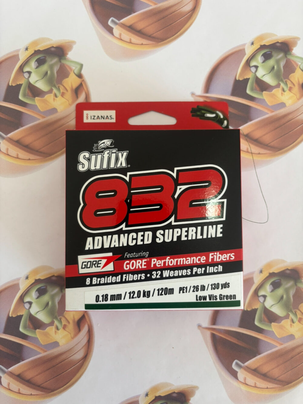 Linha Sufix 832 Advanced Superline X8 0,18mm 26lbs 120m - Cor Verde Musgo