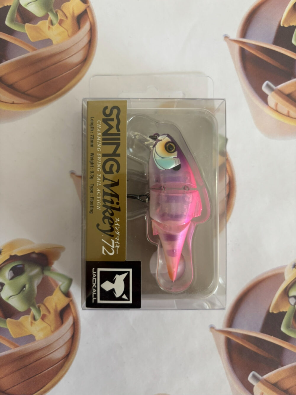 Isca Artificial Jackall Swing Mikey 72 Cor Pink Back