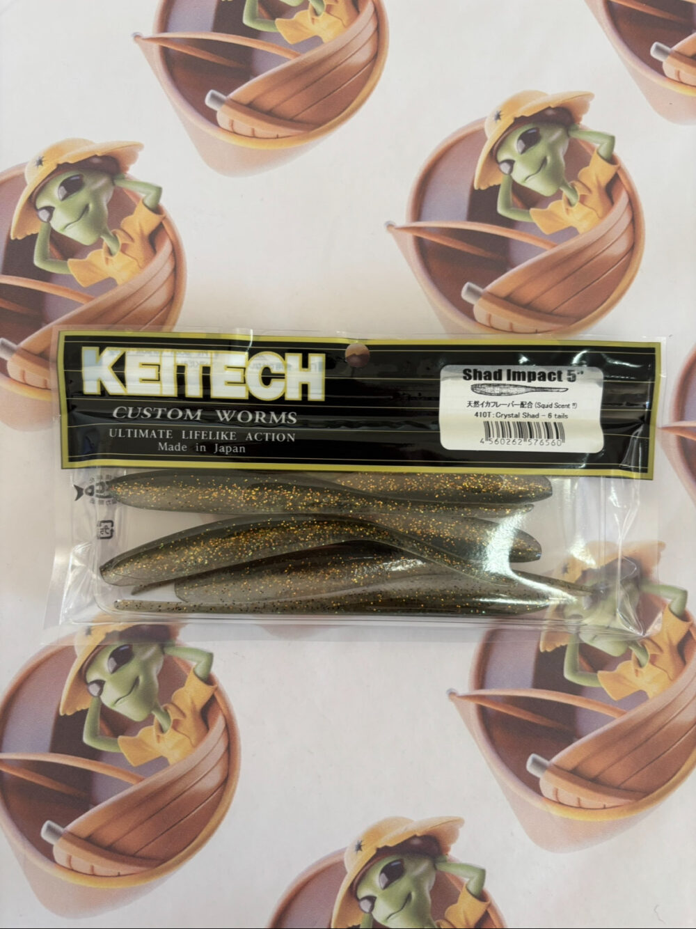 Isca Artificial Japonesa Keitech Shad Impact 5" 13cm / 6 Unidades Cor Crystal Shad