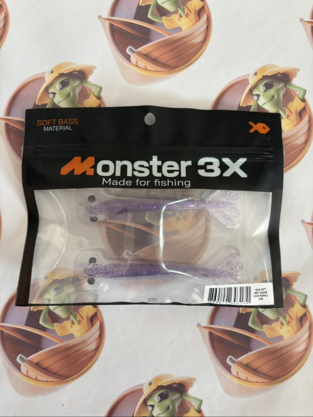 Camarão Monster 3X X MOVE OFF SET 12CM 2UN Cor Purple
