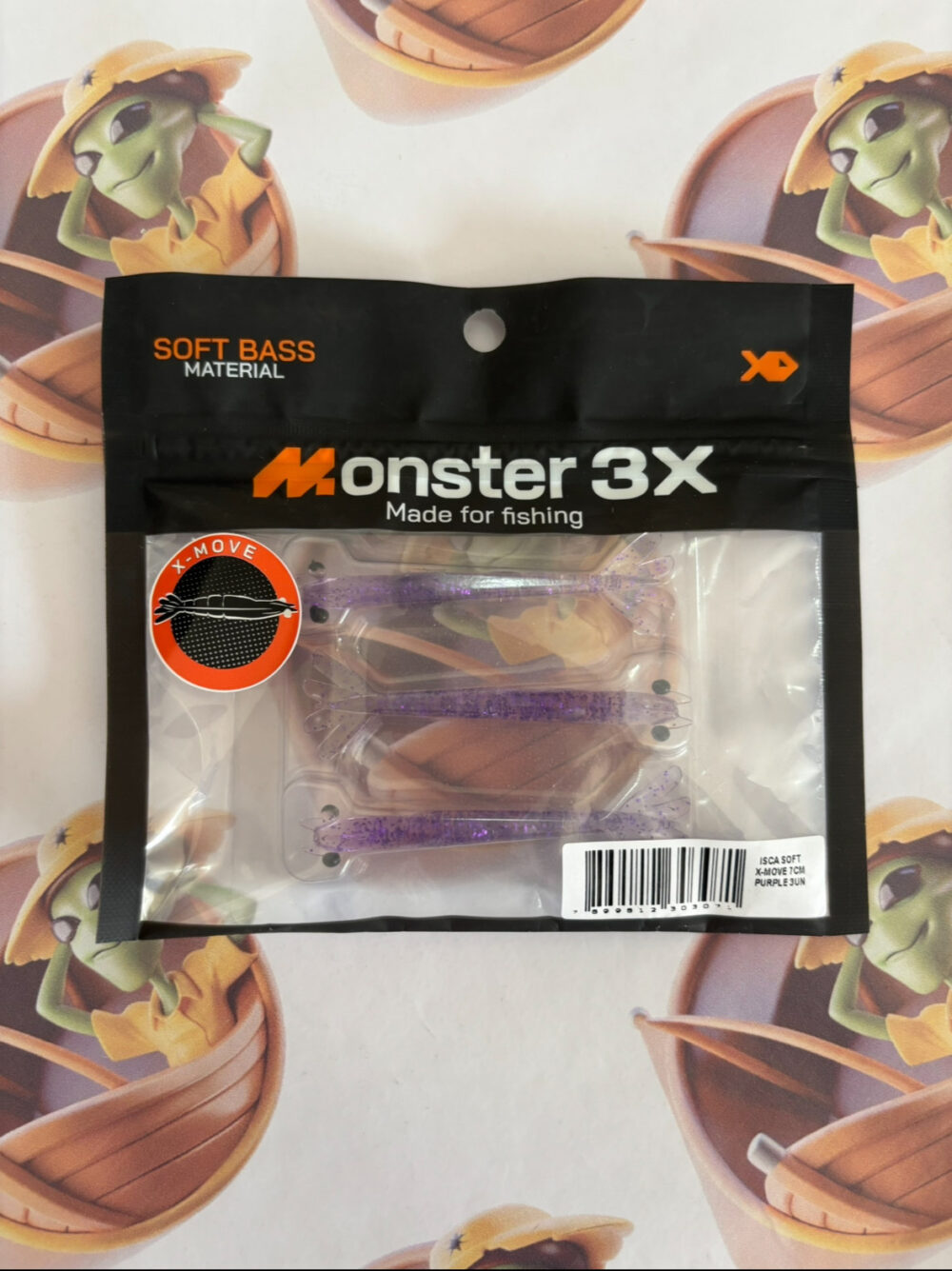 Camarão Monster 3X X Move 7cm Cor Purple