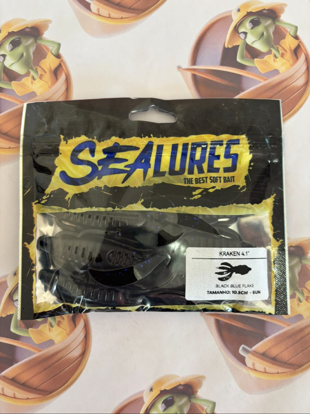 Isca Kraken Sea Lures 10,5cm Cor Black Blue Flake