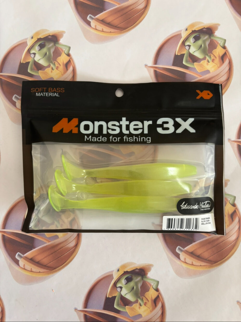 Isca Monster 3X Slow Shad 12cm Cor Mellow