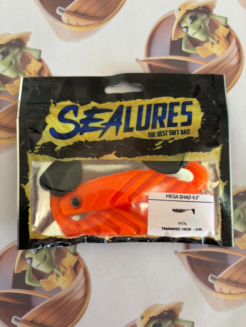 Isca Mega Shad Sea Lures 14cm Cor Fatal