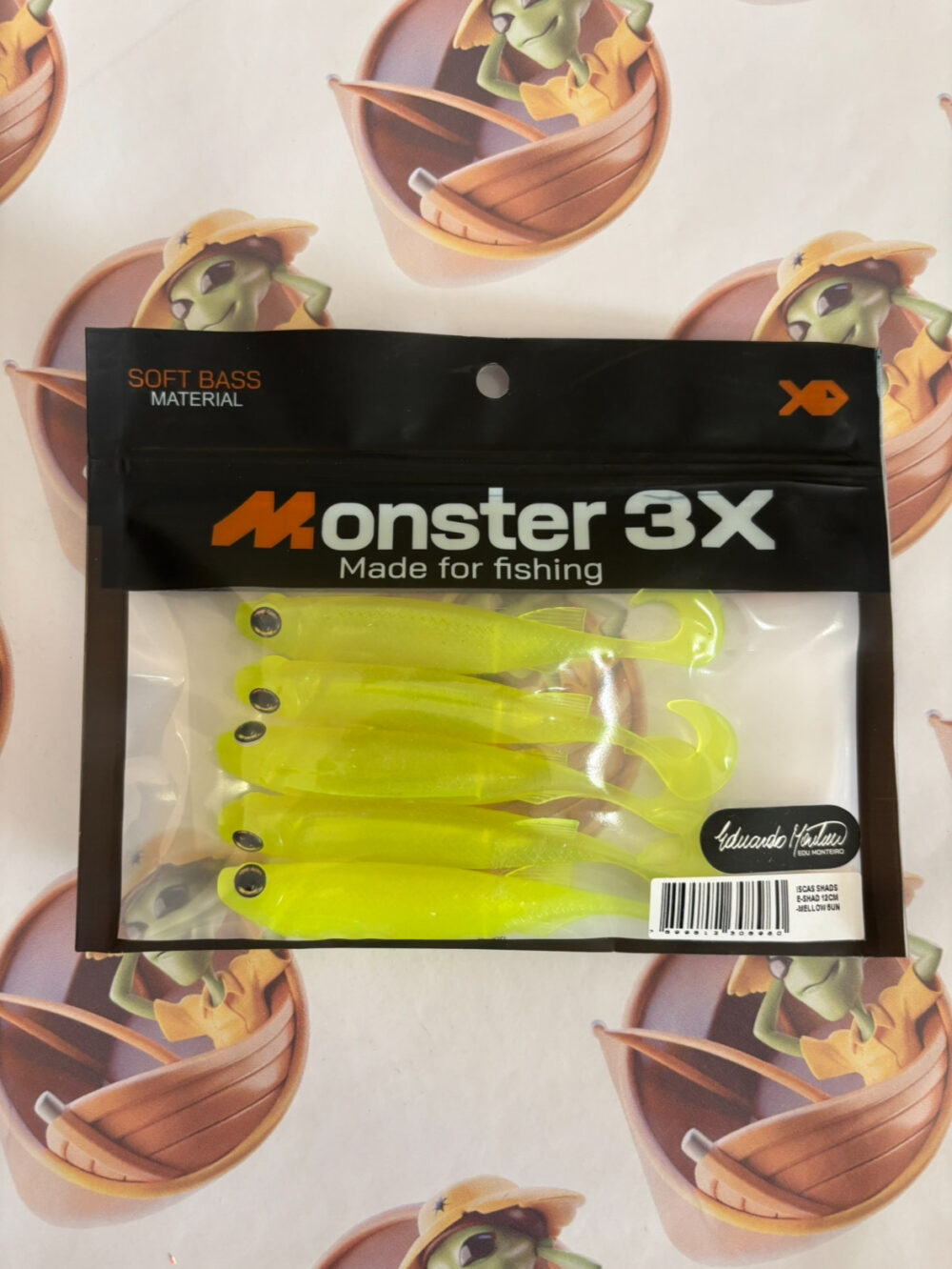 Isca Soft Monster 3X E SHAD 12cm Cor Mellow