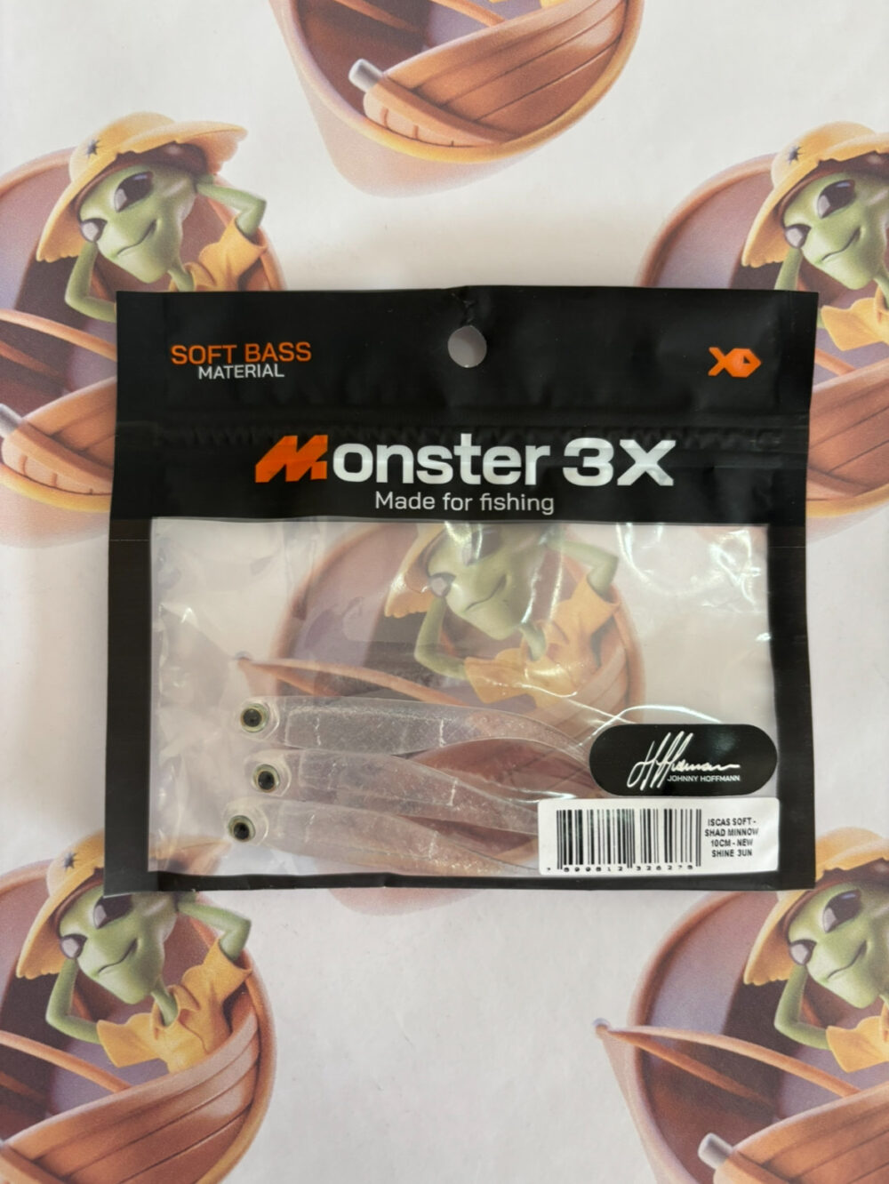 Isca Soft Monster 3X Shad Minnow By Johnny Hoffmann 10cm Cor New Shine