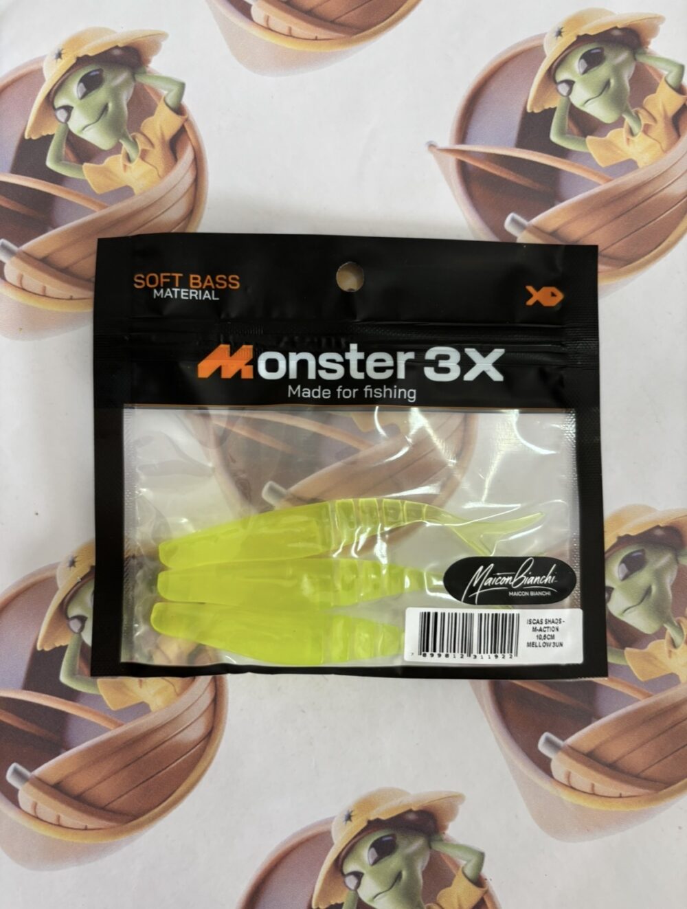 Isca Artificial Monster 3X M-Action 10,5cm Cor Mellow