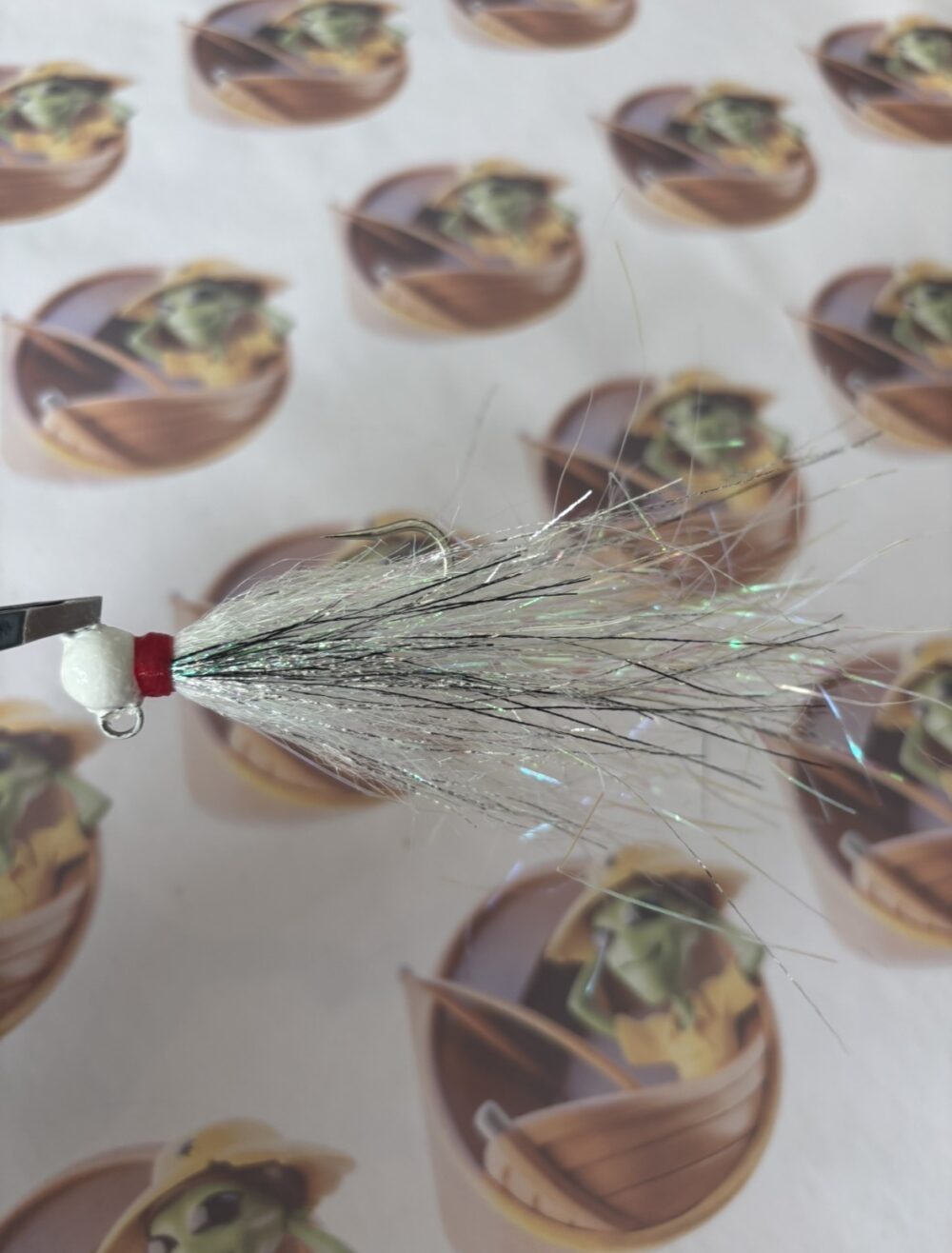 Jig de Pena Lure Maker Bolinha Single 10g 3/0 Cor Branco JB 01