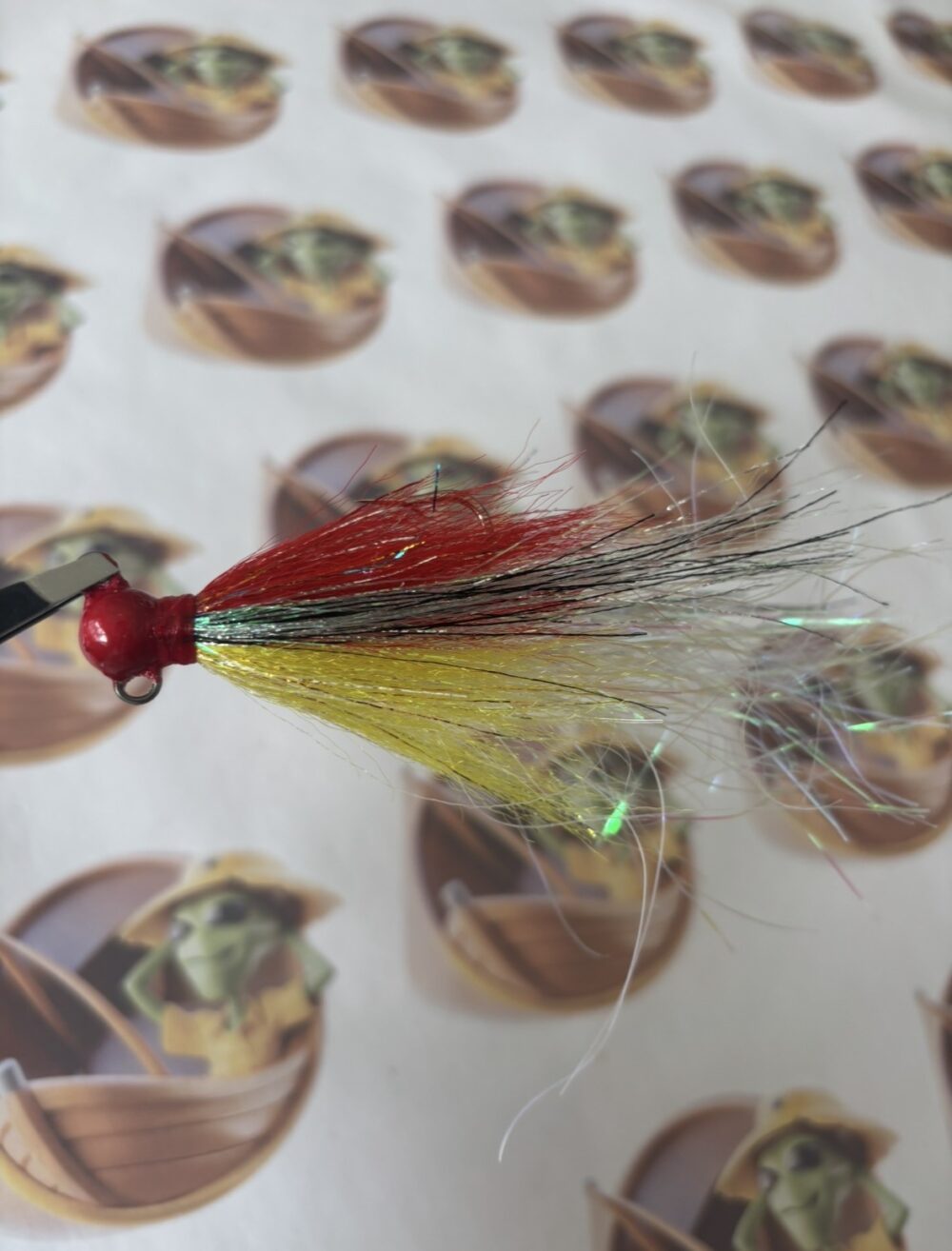 Jig de Pena Lure Maker Bolinha Single 10g 3/0 Cor Vermelho JB 014