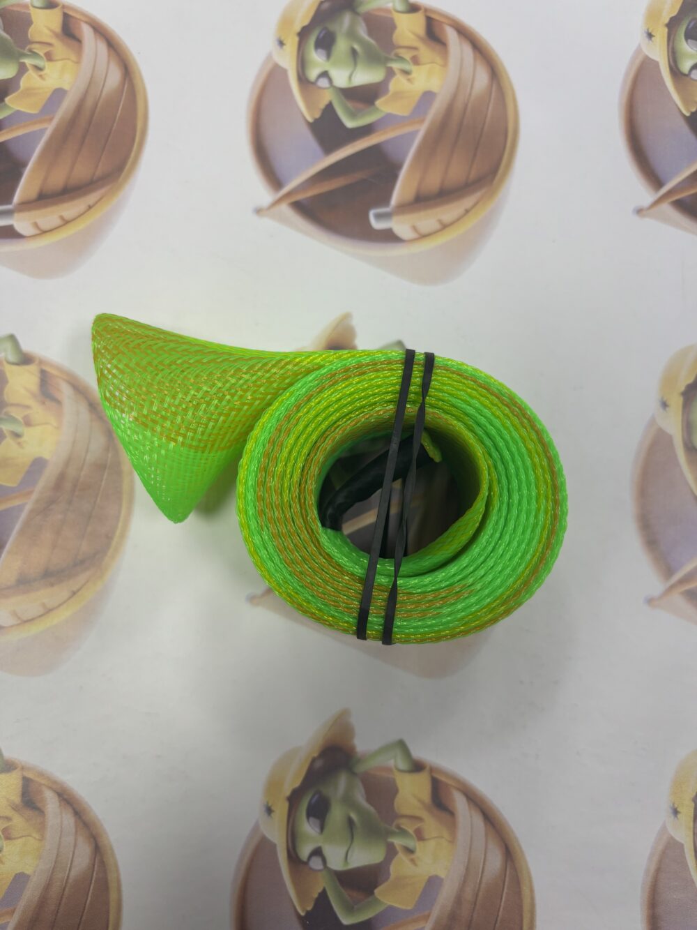 Protetor para Varas de Pesca Cor Verde e Amarelo