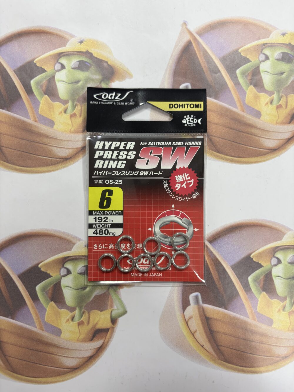 Argola Split Ring Odz Hyper Press Ring Sw Os-25 Nº6 192lbs