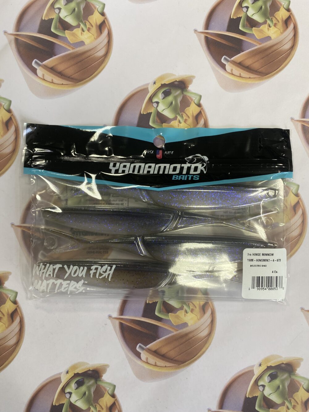Isca Artificial Yamamoto Baits Hinge Minnow 18,5cm 4un Cor Electric Shad