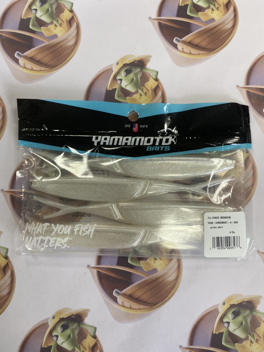 Isca Artificial Yamamoto Baits Hinge Minnow 18,5cm 4un Cor Pearl White 