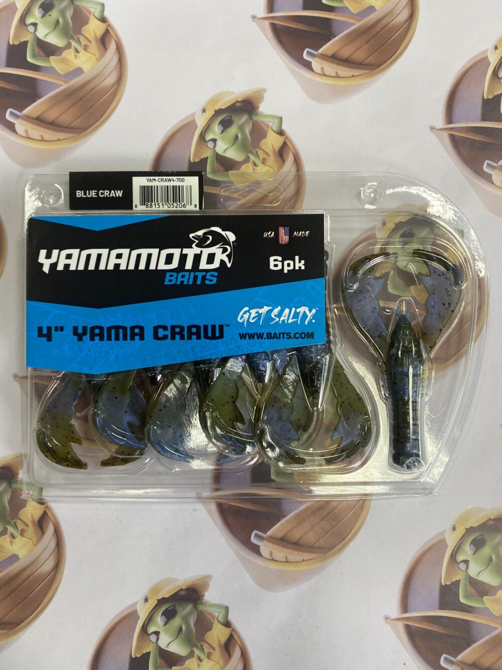 Isca Artificial Yamamoto Baits Yama Craw 10cm 6un Cor Blue Craw