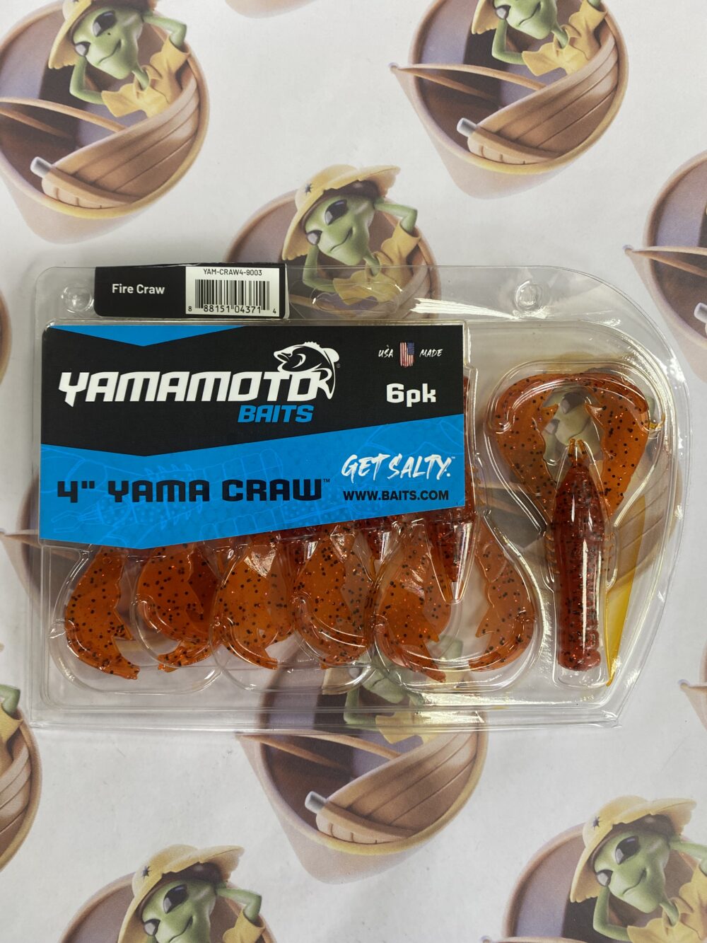 Isca Artificial Yamamoto Baits Yama Craw 10cm 6un Cor Fire Craw
