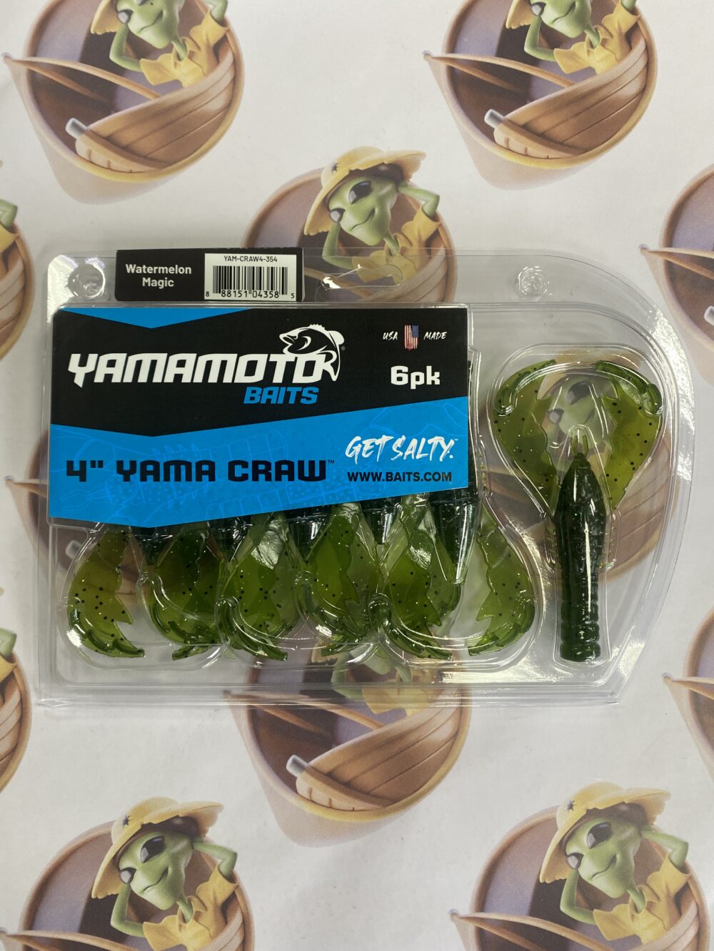 Isca Artificial Yamamoto Baits Yama Craw 10cm 6un Cor Watermelon Magic
