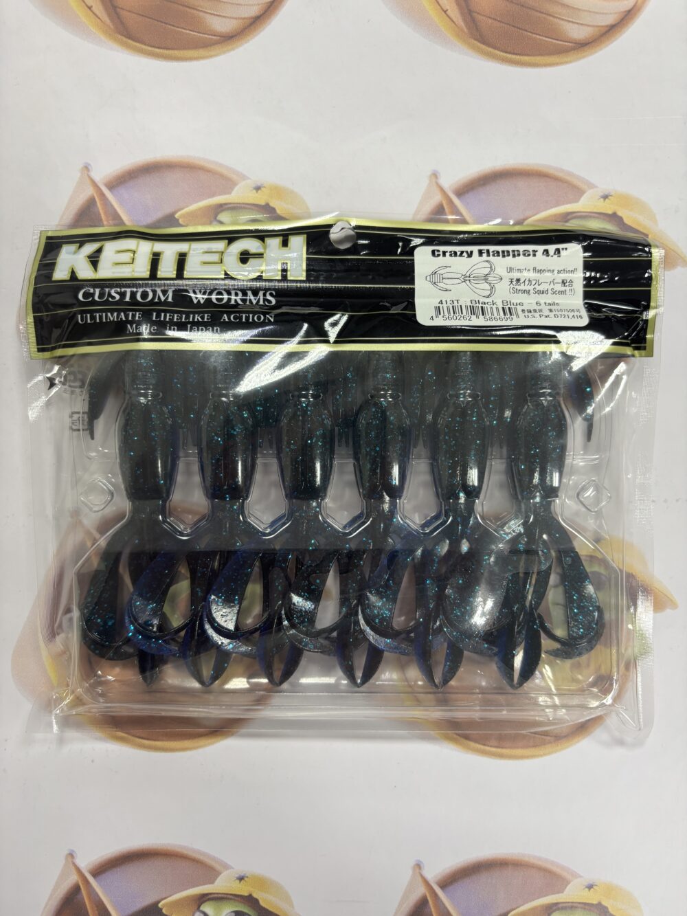 Isca Keitech Crazy Flapper 4.4" 11,1cm Cor Black Blue