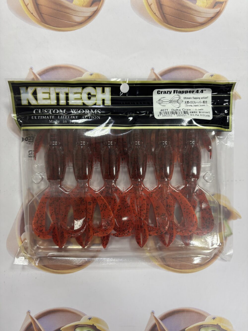 Isca Keitech Crazy Flapper 4.4" 11,1cm Cor Delta Craw