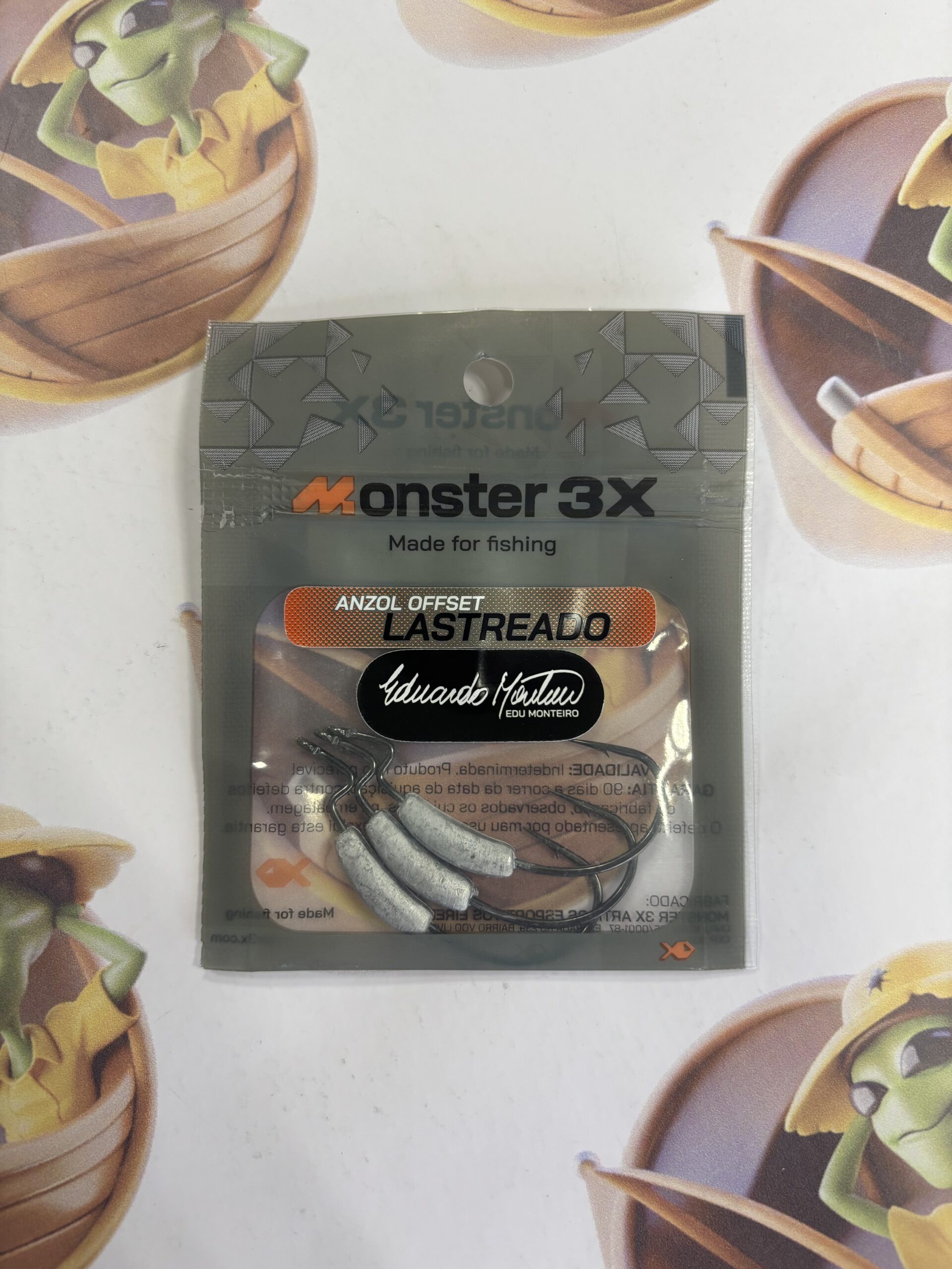 Anzol Monster 3X Offset EWG Lastreado 3/0 6g 3un