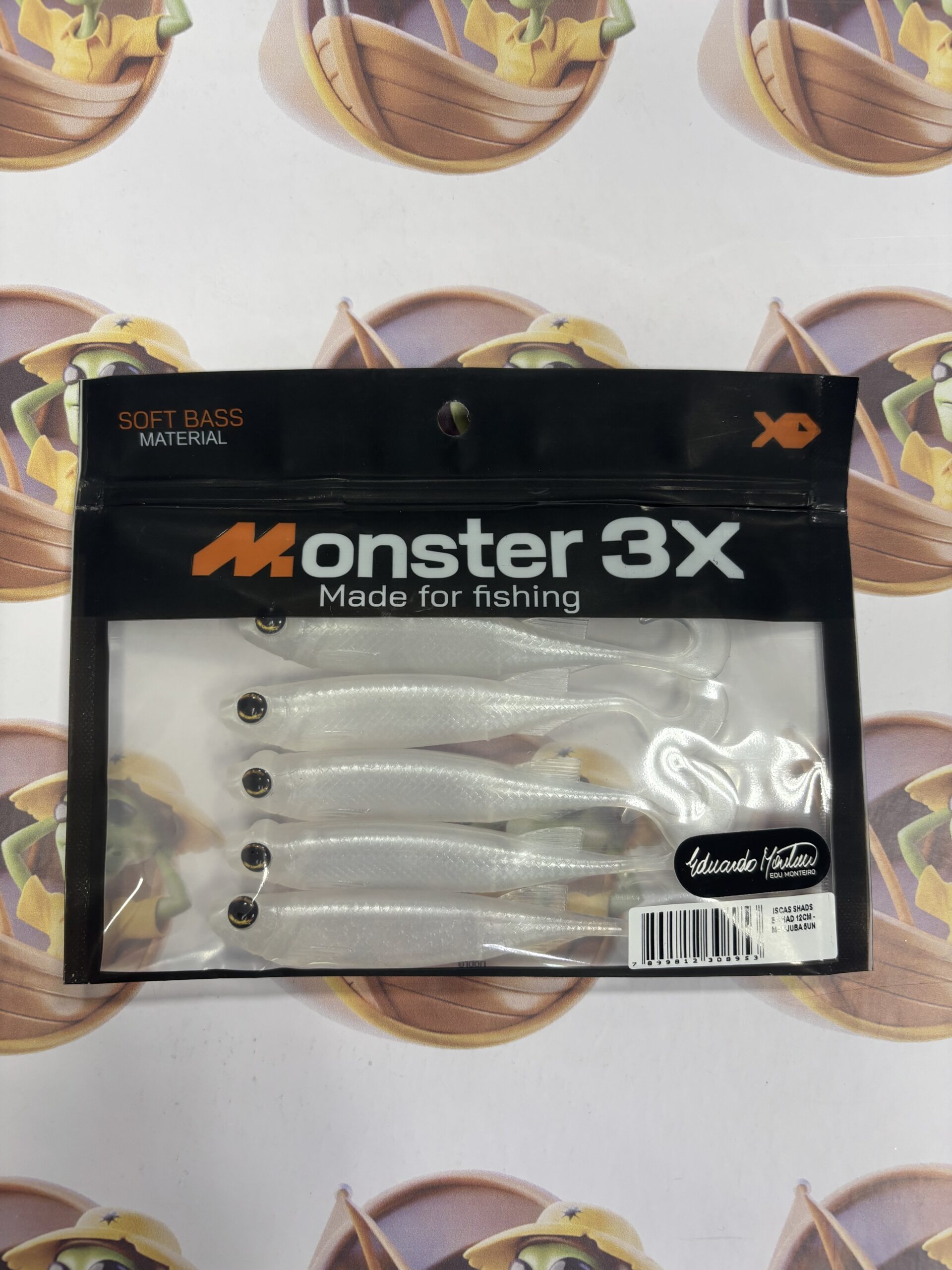 Isca Soft Monster 3X E SHAD 12cm Cor Manjuba