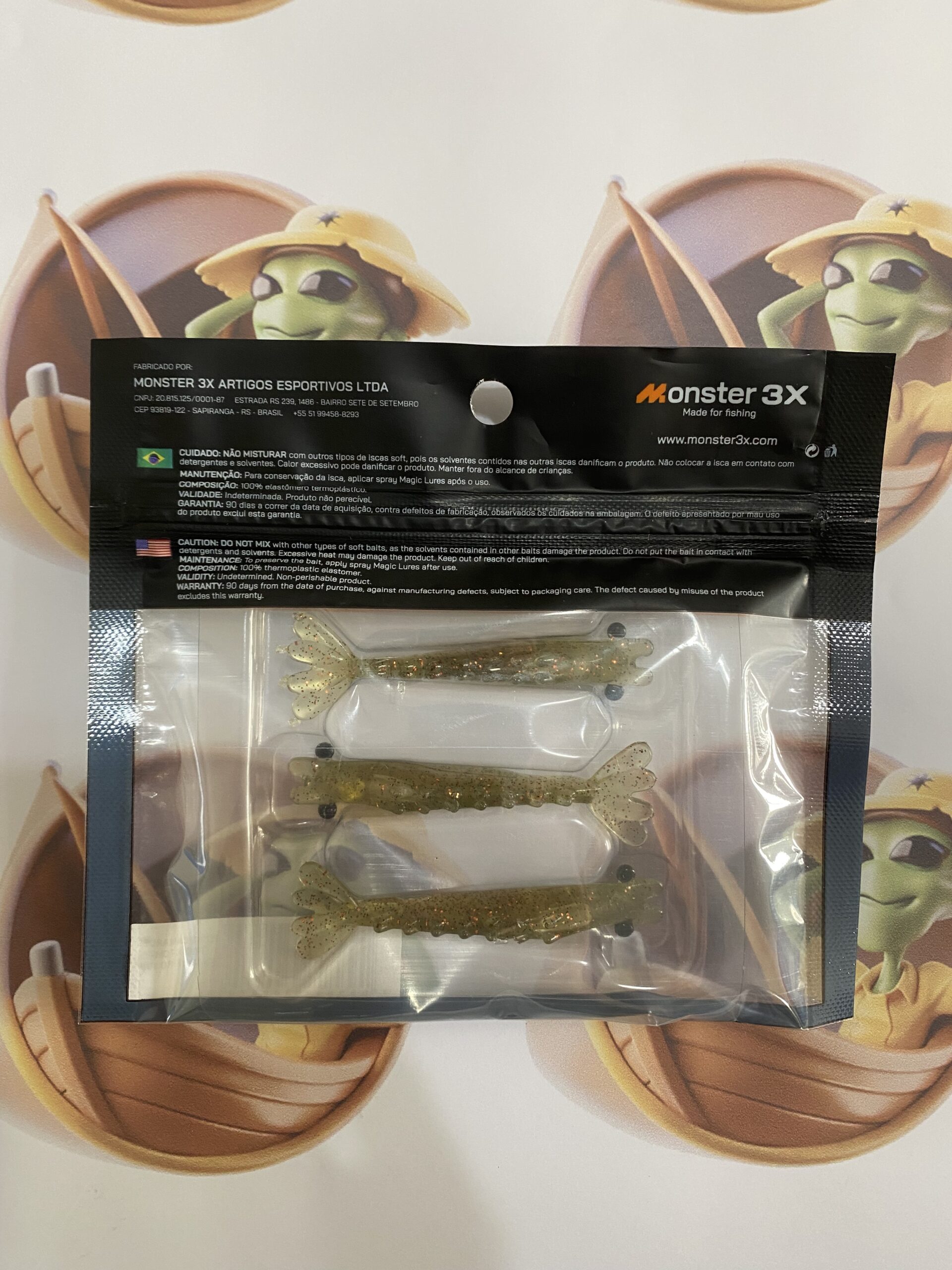 Camarão Pro-X Monster M3X 7cm Cor Casqueiro - Imagem 2