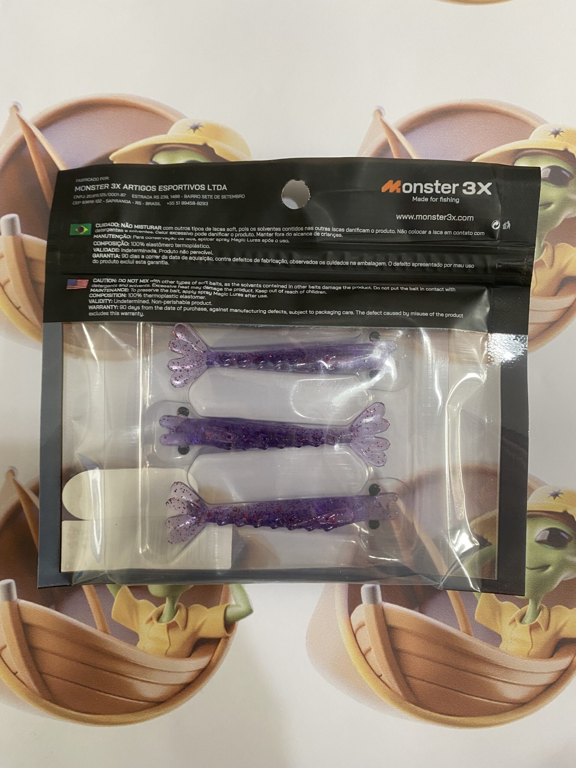 Camarão Pro-X Monster M3X 7cm Cor Grape - Imagem 2