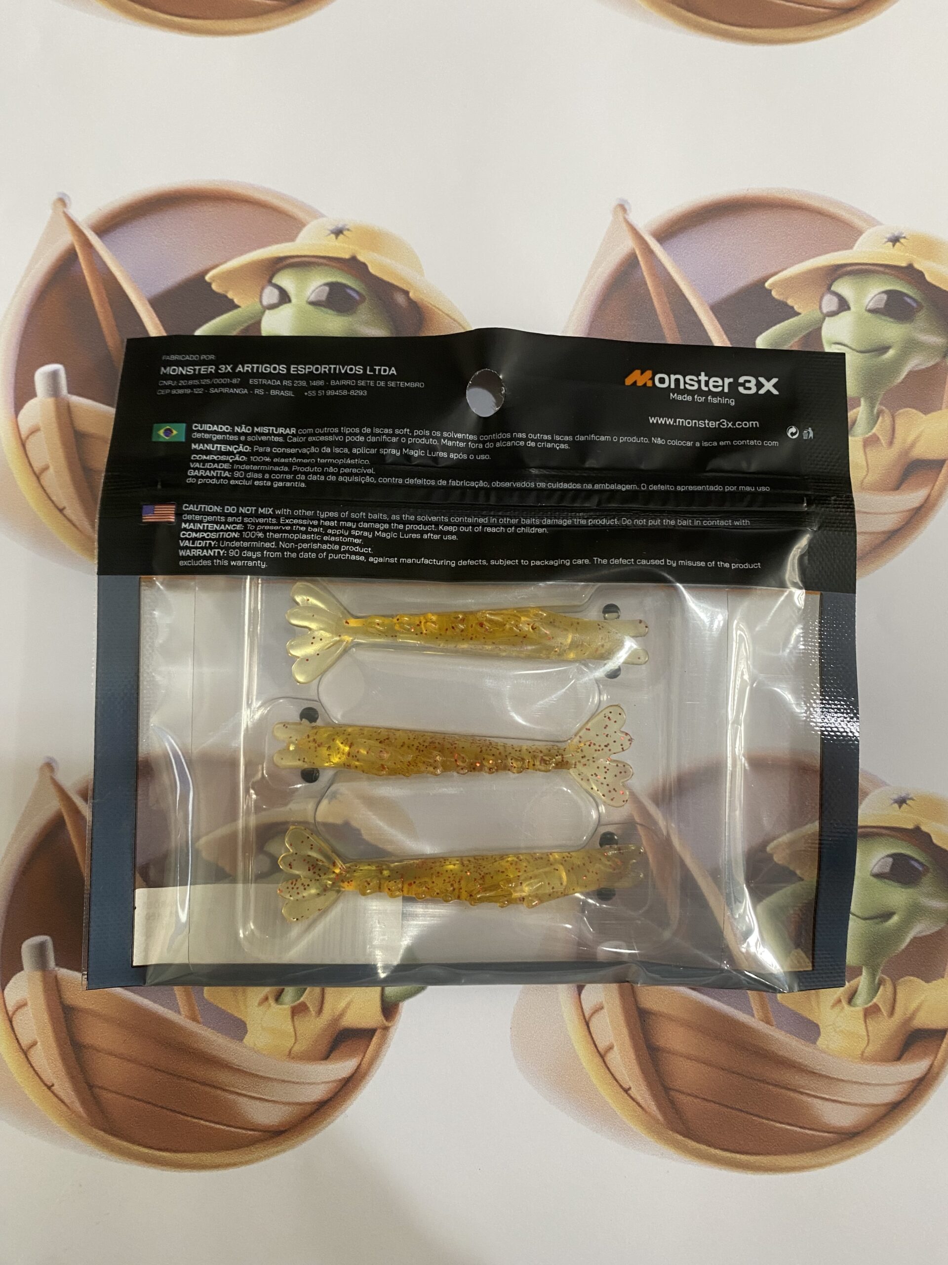 Camarão Pro-X Monster M3X 7cm Cor Red Chá - Imagem 2