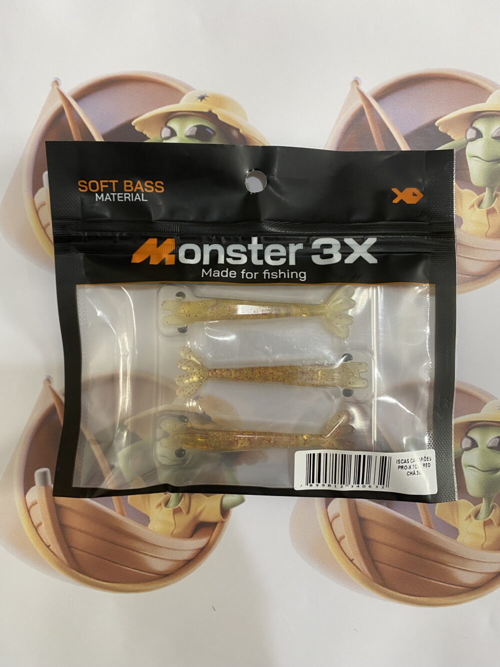 Camarão Pro-X Monster M3X 7cm Cor Red Chá