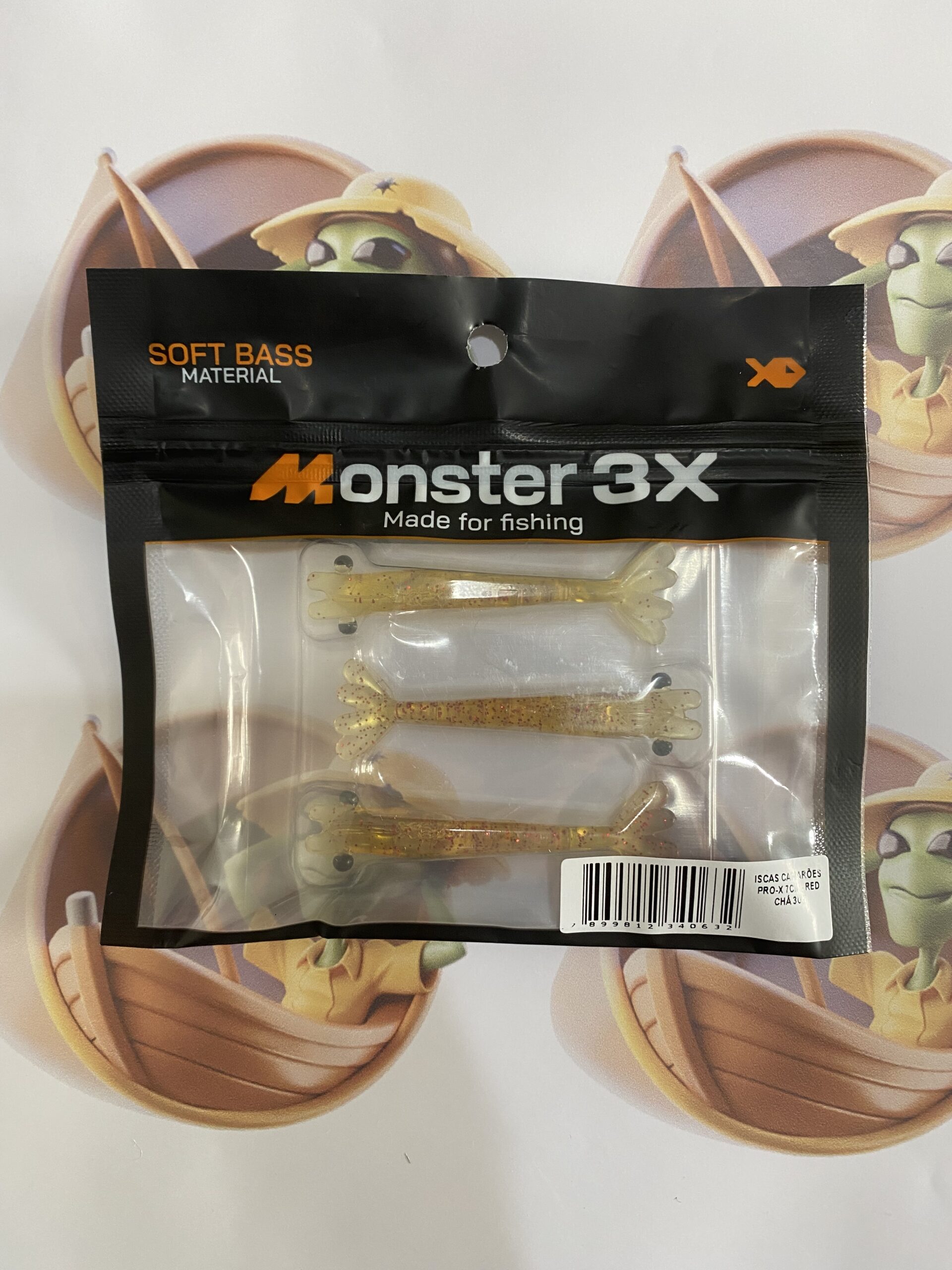 Camarão Pro-X Monster M3X 7cm Cor Red Chá