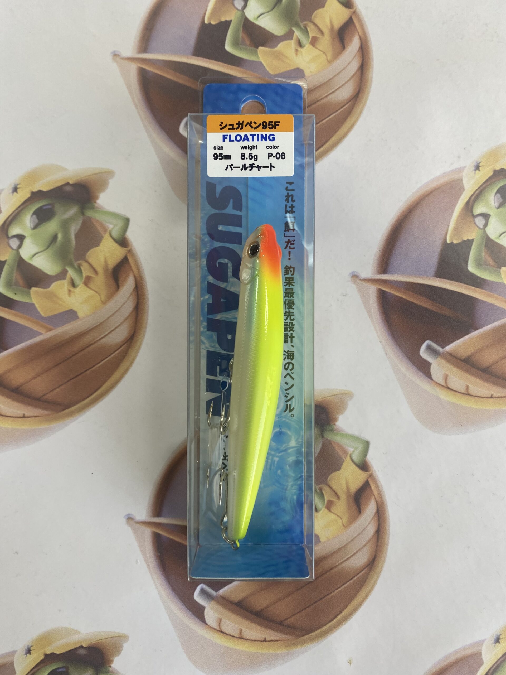 Isca Artificial Bassday Sugapen 95F Cor Pearl Chart (P-06) - Imagem 2