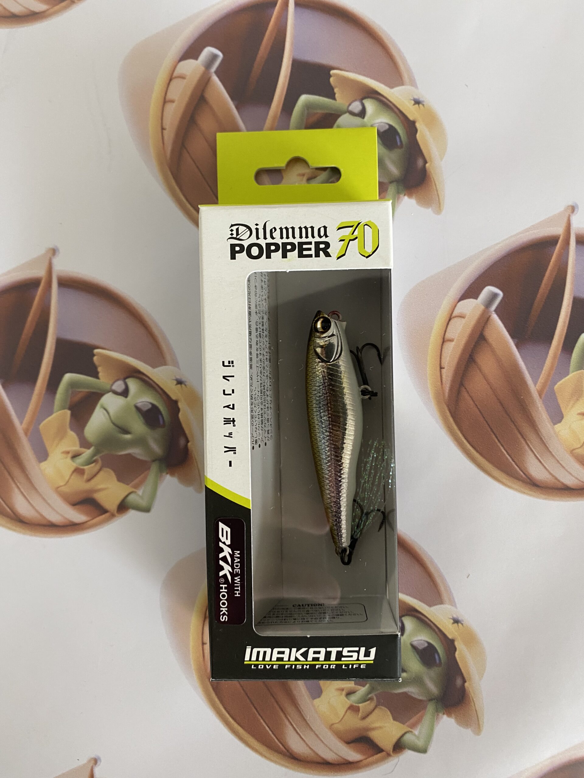 Isca Artificial Imakatsu Dilemma Popper 70 Cor 3DR Metal Wakasagi - Imagem 2