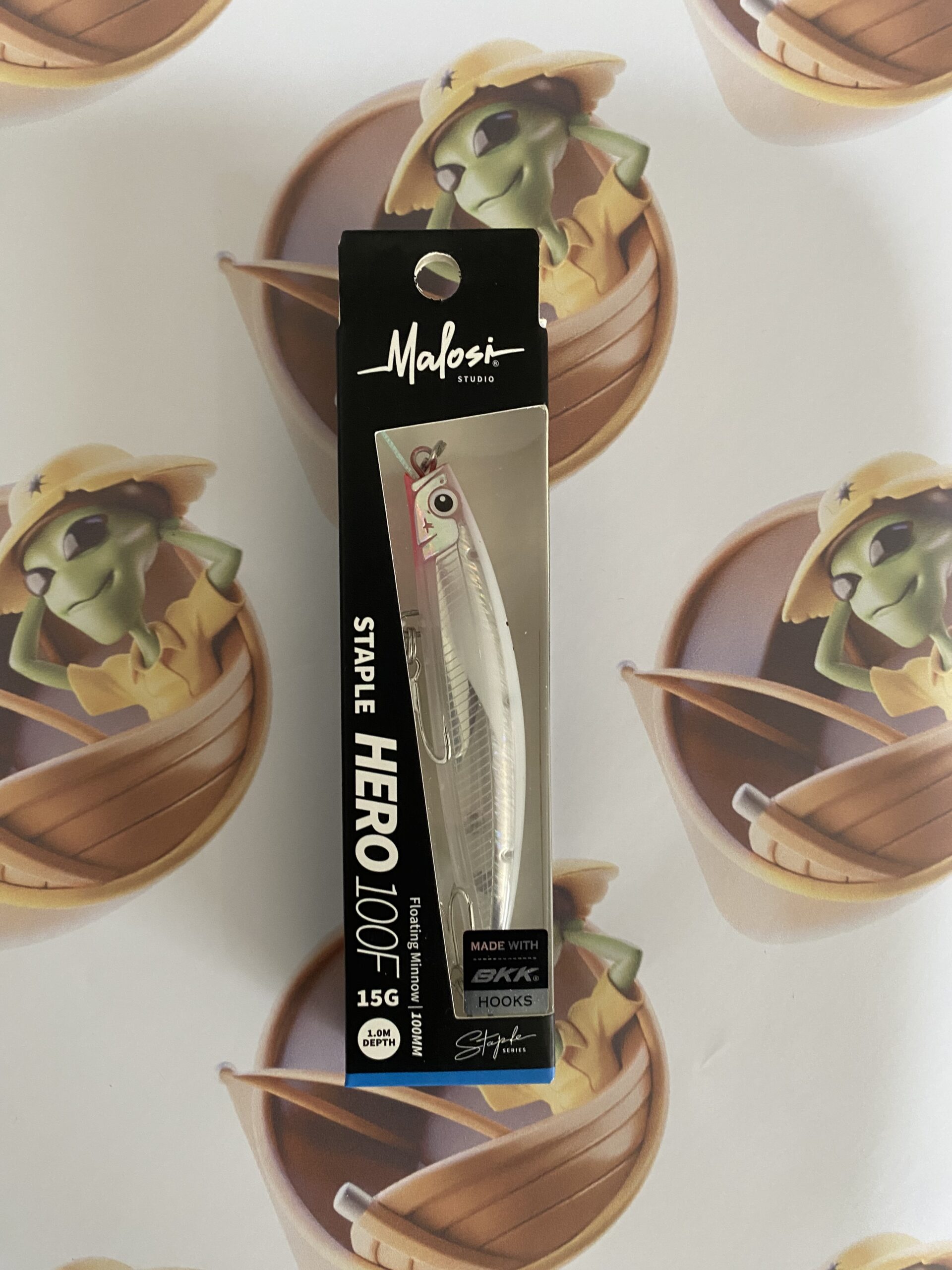 Isca Artificial Malosi Staple Hero 100F Cor Albino - Imagem 2
