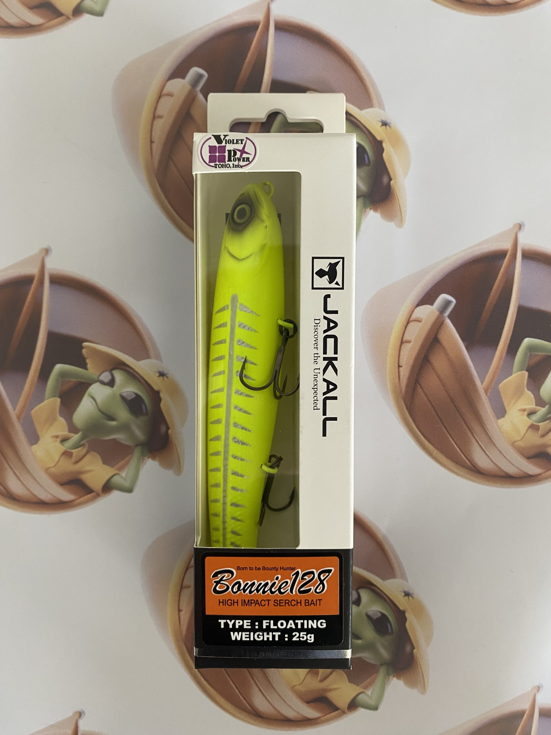 Isca Jackall Bonnie 128 Cor UV Bone Lemon - Imagem 2
