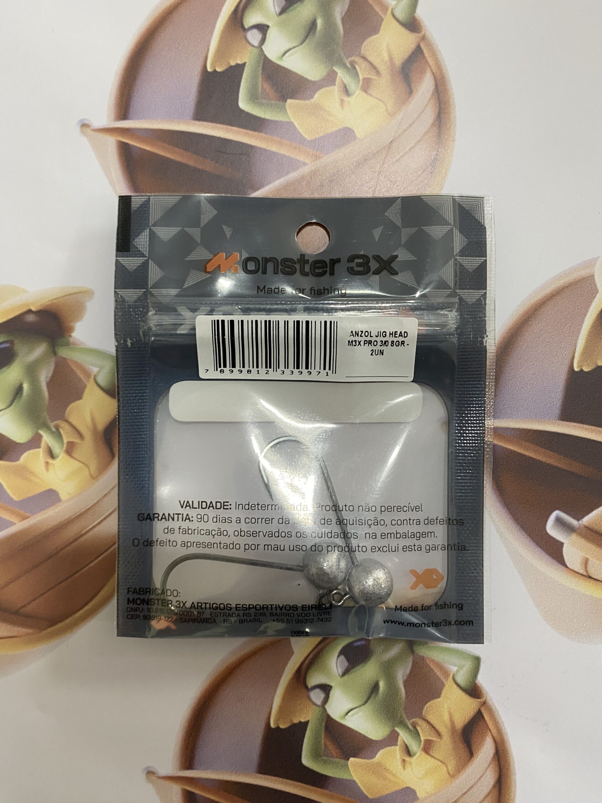 Jig Head Monster 3X SuperBall 3/0 8g 2un - Imagem 2
